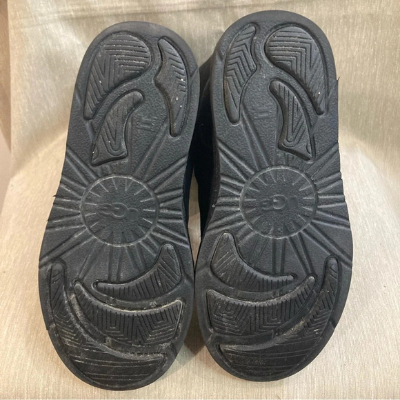 UGG Sz 6 Sutter  Water Resistant Mid-Calf Moto Leather Sheerling Lined Boots - Picture 9 of 11